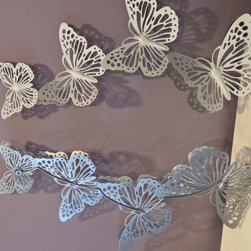 Butterfly 3D Wall Art Metal - Picture 3 of 4